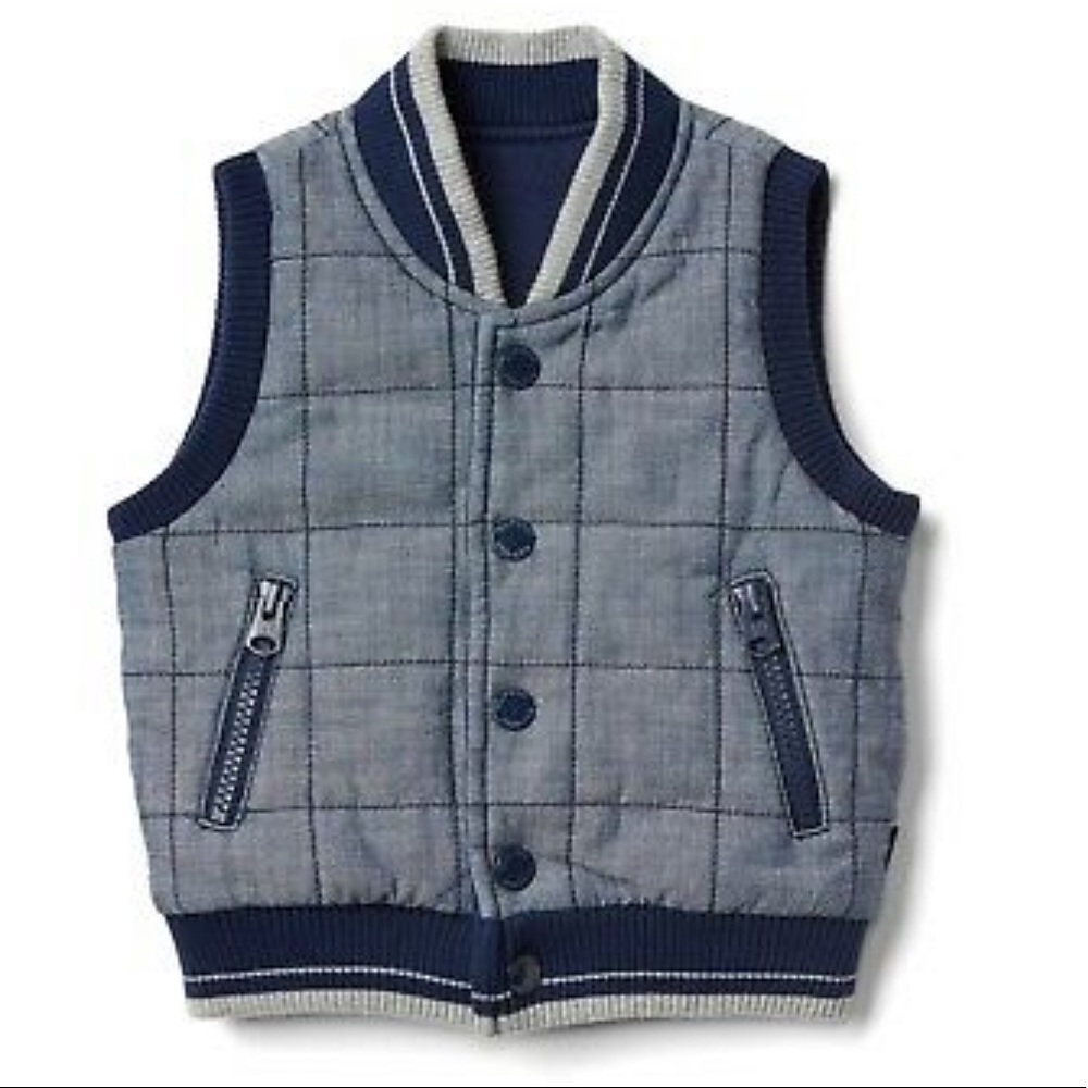 NWOT Baby GAP Reversible Vest